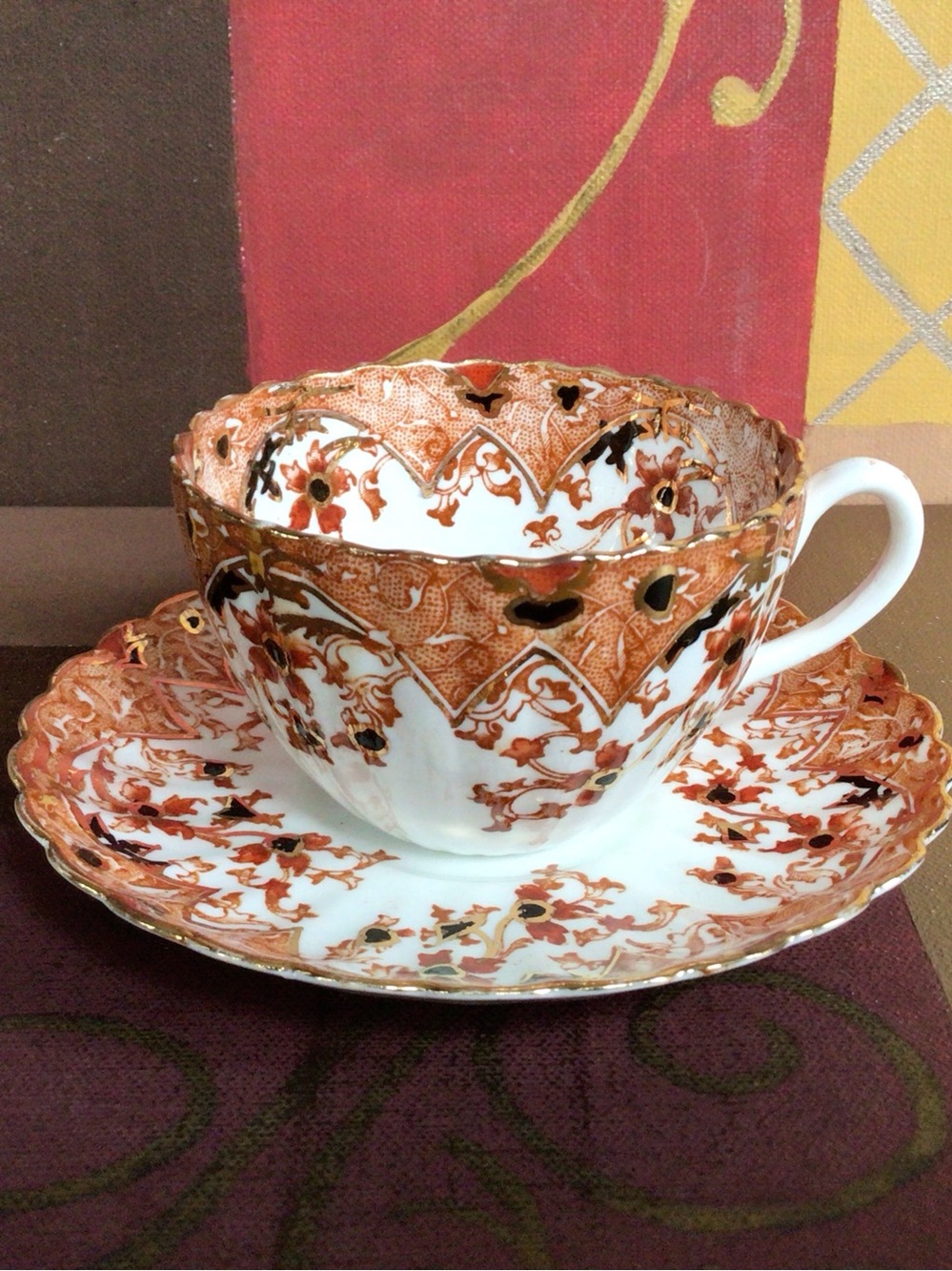 Radfords Fenton Imari Style Teacup and Saucer